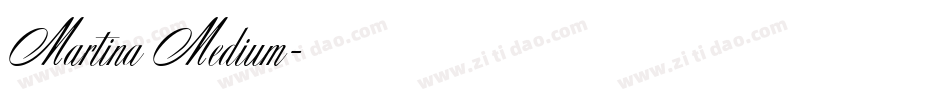 Martina Medium字体转换